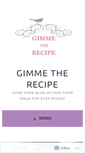 Mobile Screenshot of gimmetherecipe.com